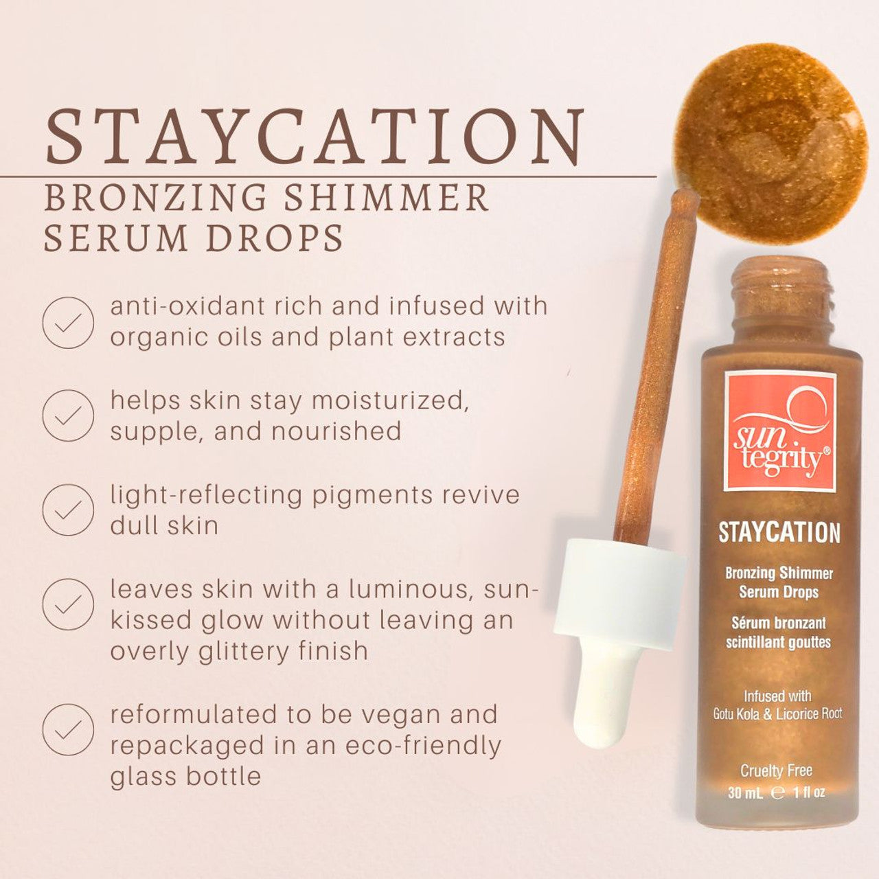 Suntegrity Staycation - Bronzing Shimmer Serum Drops