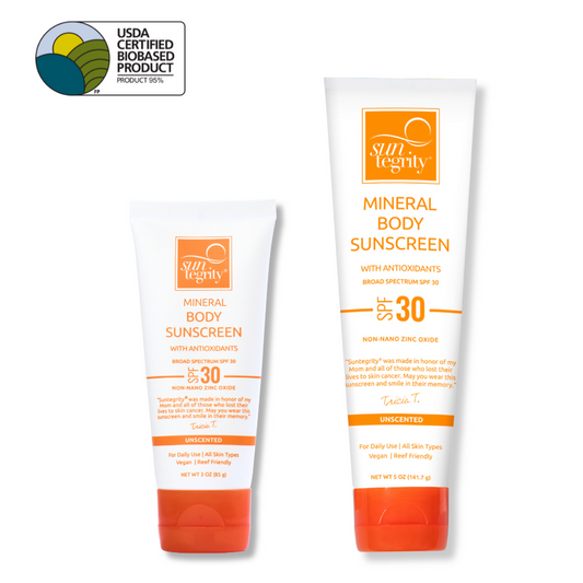 Suntegrity UNSCENTED Mineral Body Sunscreen, Broad Spectrum SPF 30